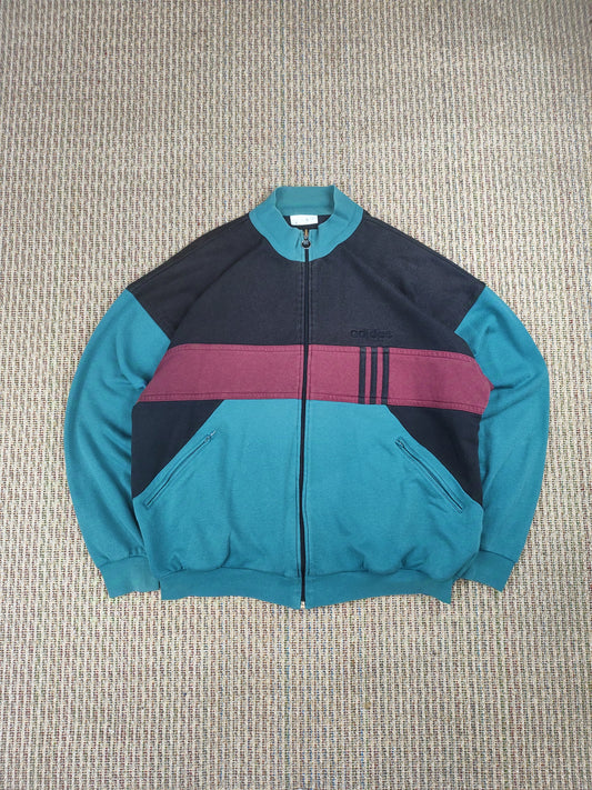 VINTAGE ADIDAS ZIP SWEATSHIRT(XL)