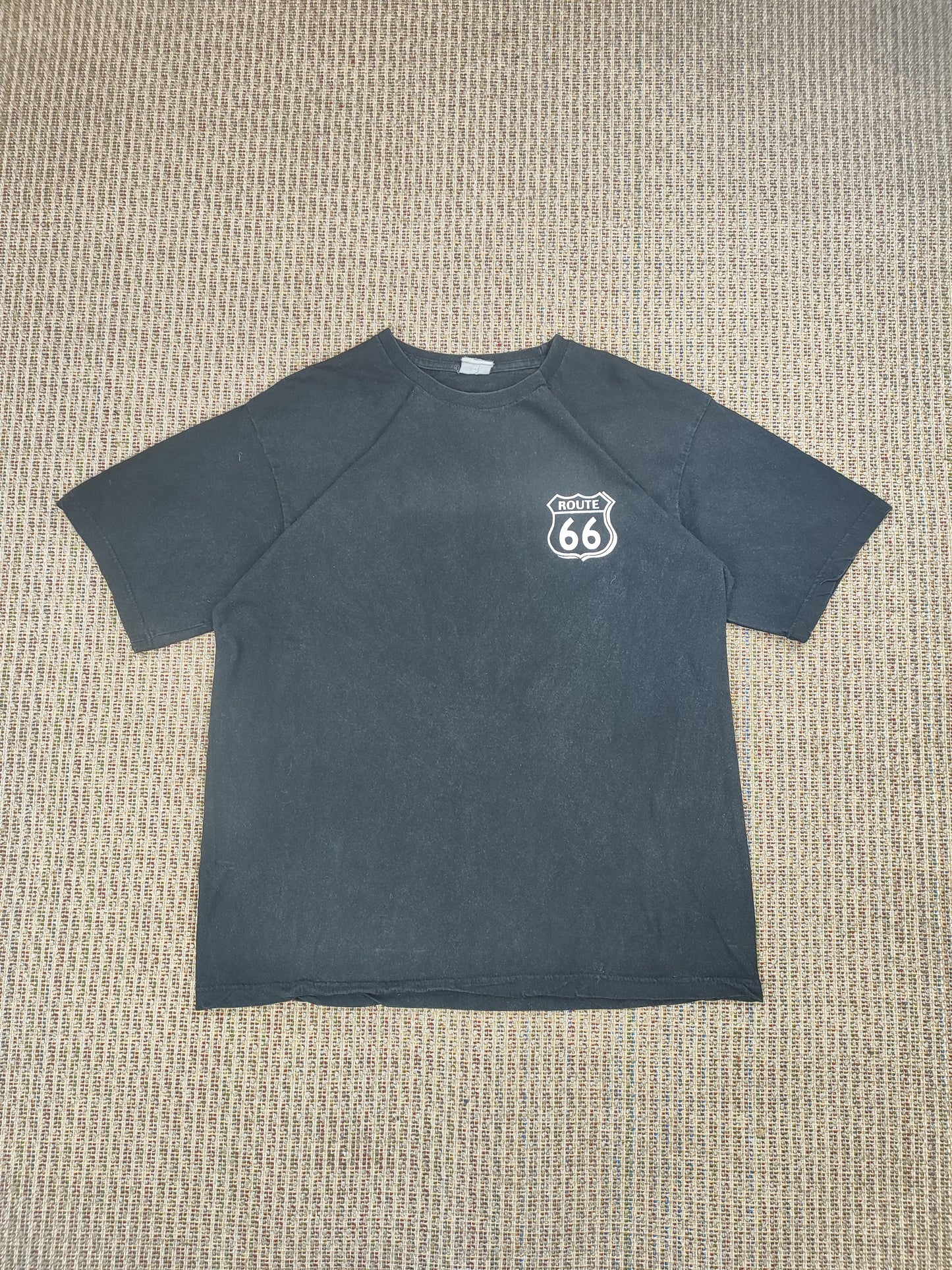 VINTAGE USA ROUTE 66 GRAPHIC T-SHIRT (L)