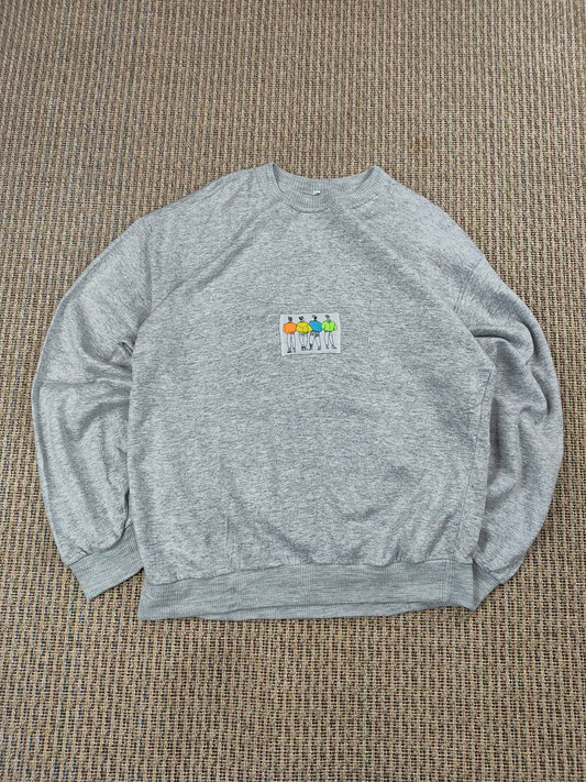 VINTAGE 80S CUSTOM PATCH SWEATSHIRT (M)