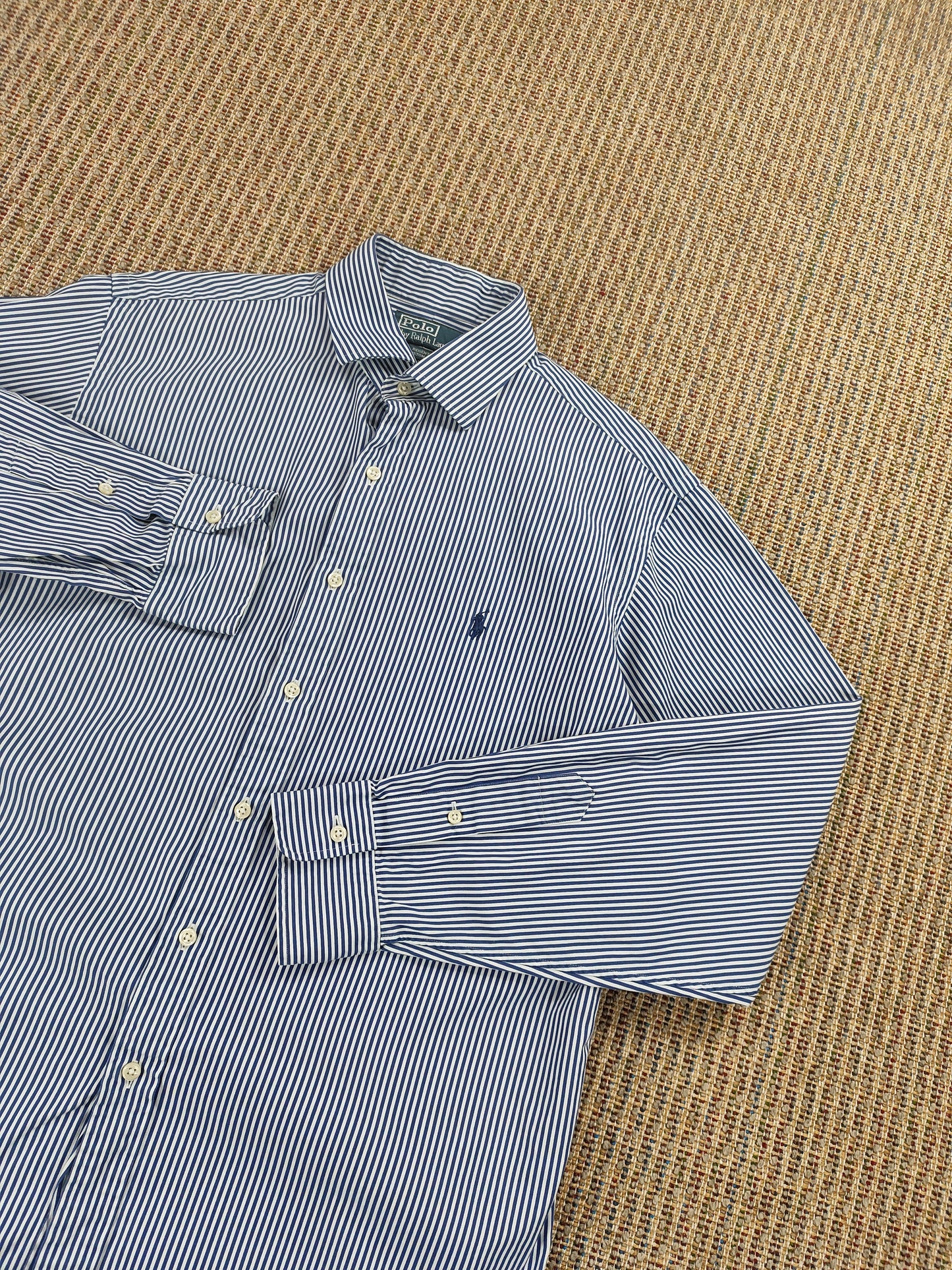 Y2K RALPH LAUREN STRIPED SHIRT (L/XL)