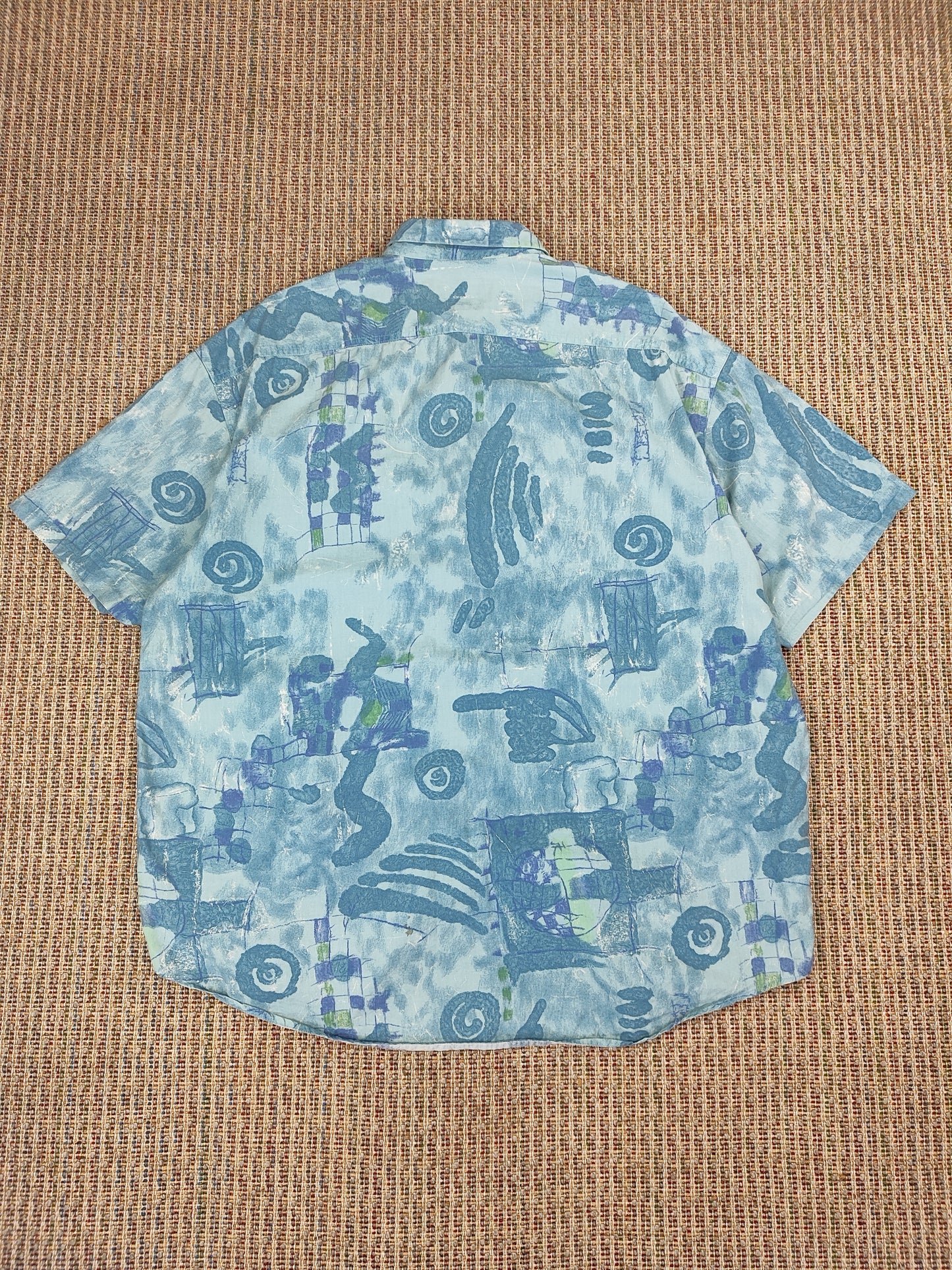 90S VINTAGE PATTERN SHIRT (XL)