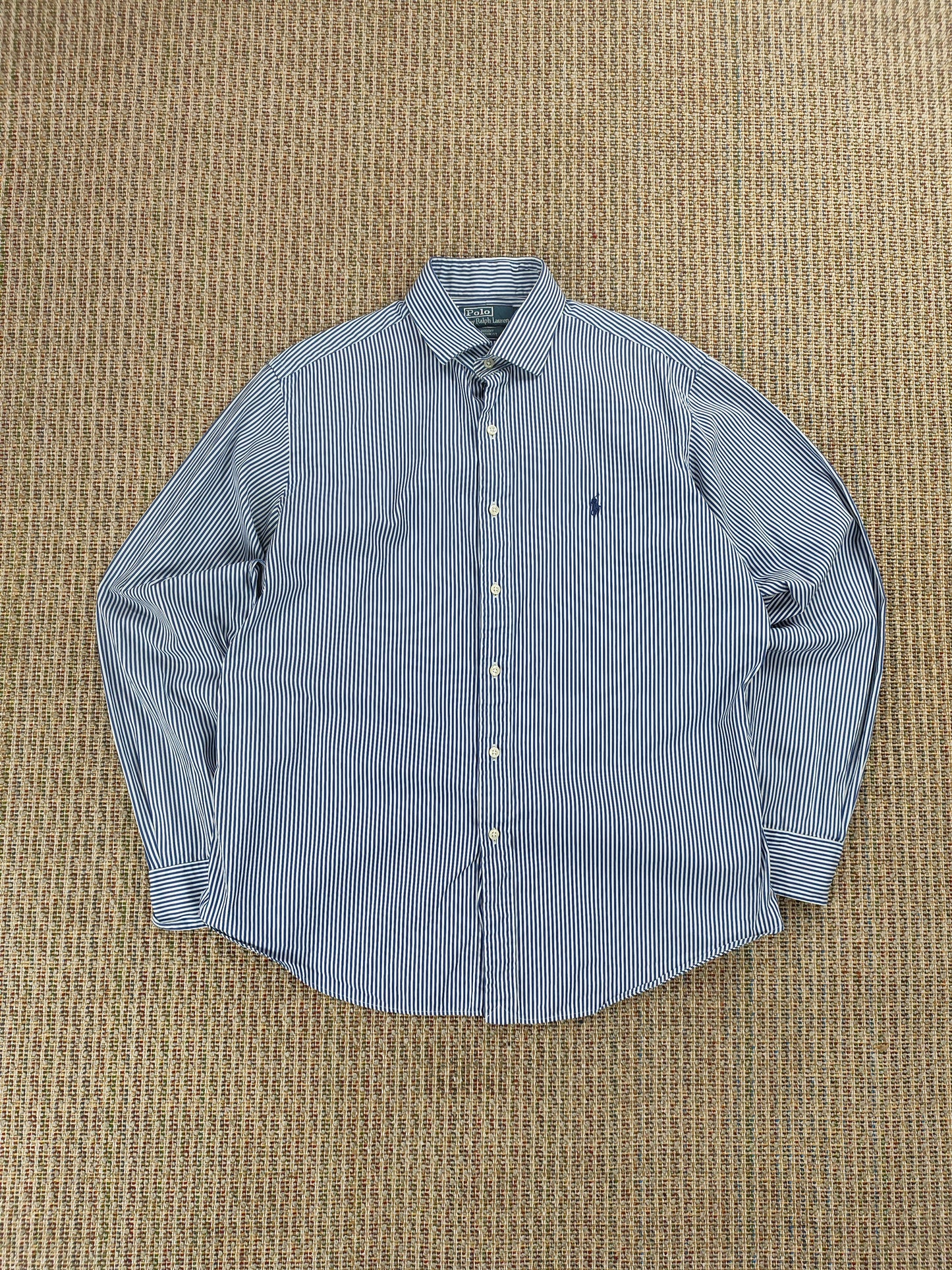 Y2K RALPH LAUREN STRIPED SHIRT (L/XL)