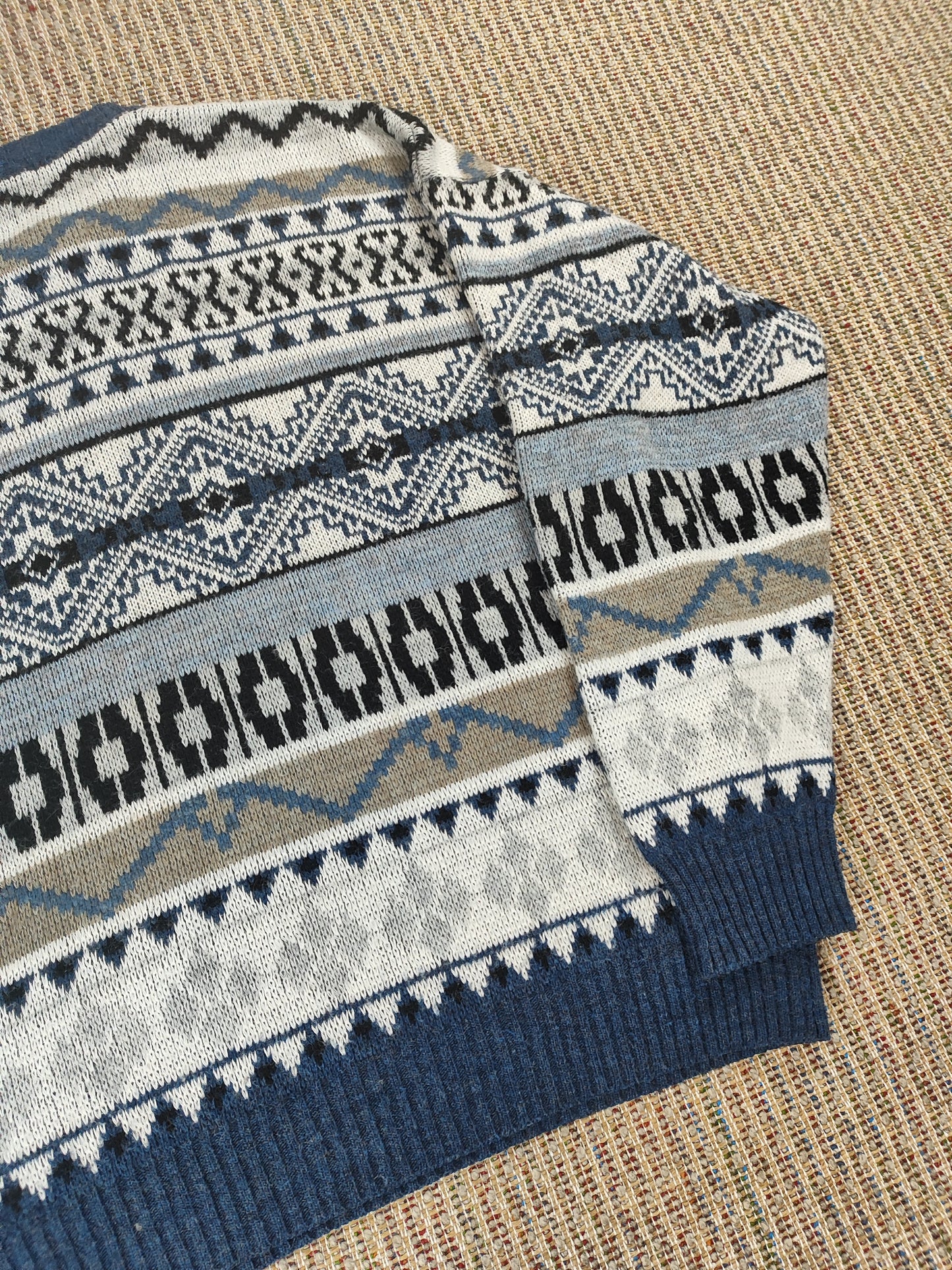 90S GRANDAD KNIT JUMPER (L)