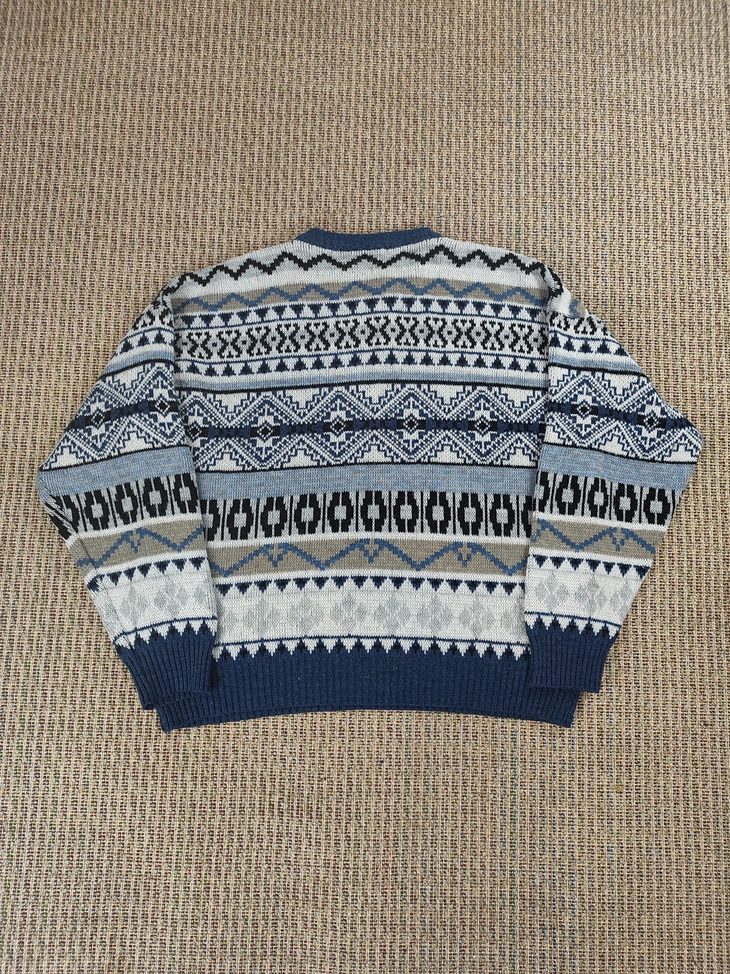 90S GRANDAD KNIT JUMPER (L)