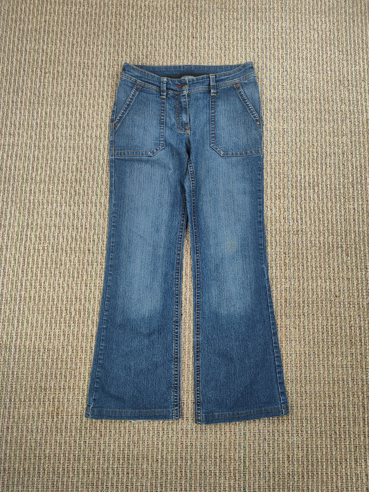 Y2K FLARED BLUE JEANS (W32 L30)
