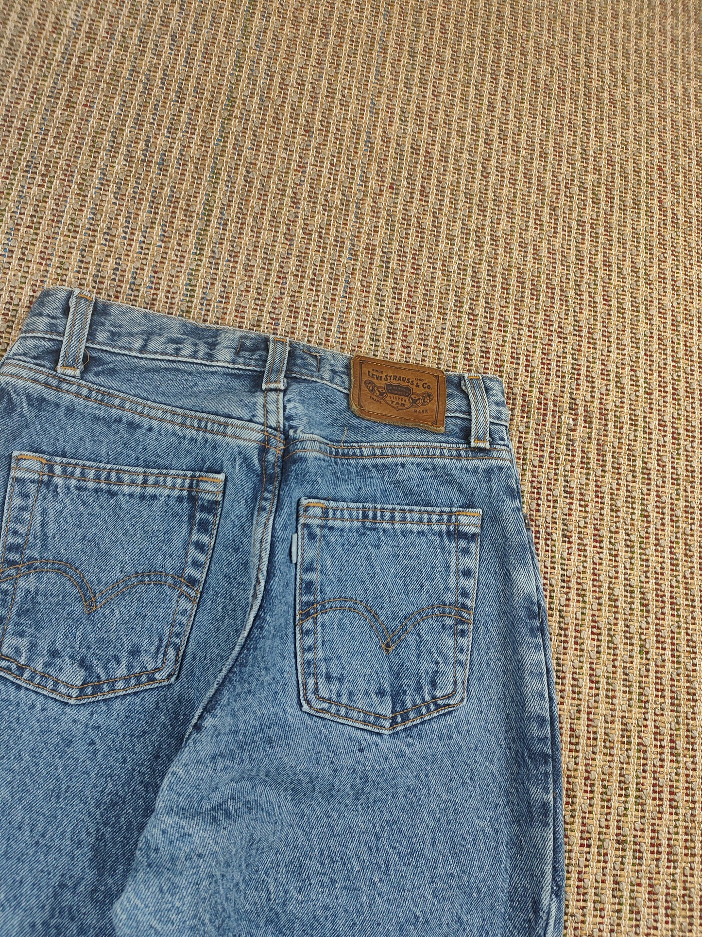 VINTAGE LEVIS 941 SILVER TAB JEANS (W27)