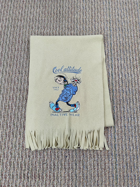 90S CARTOON EMBROIDERED SCARF (ONE SIZE)