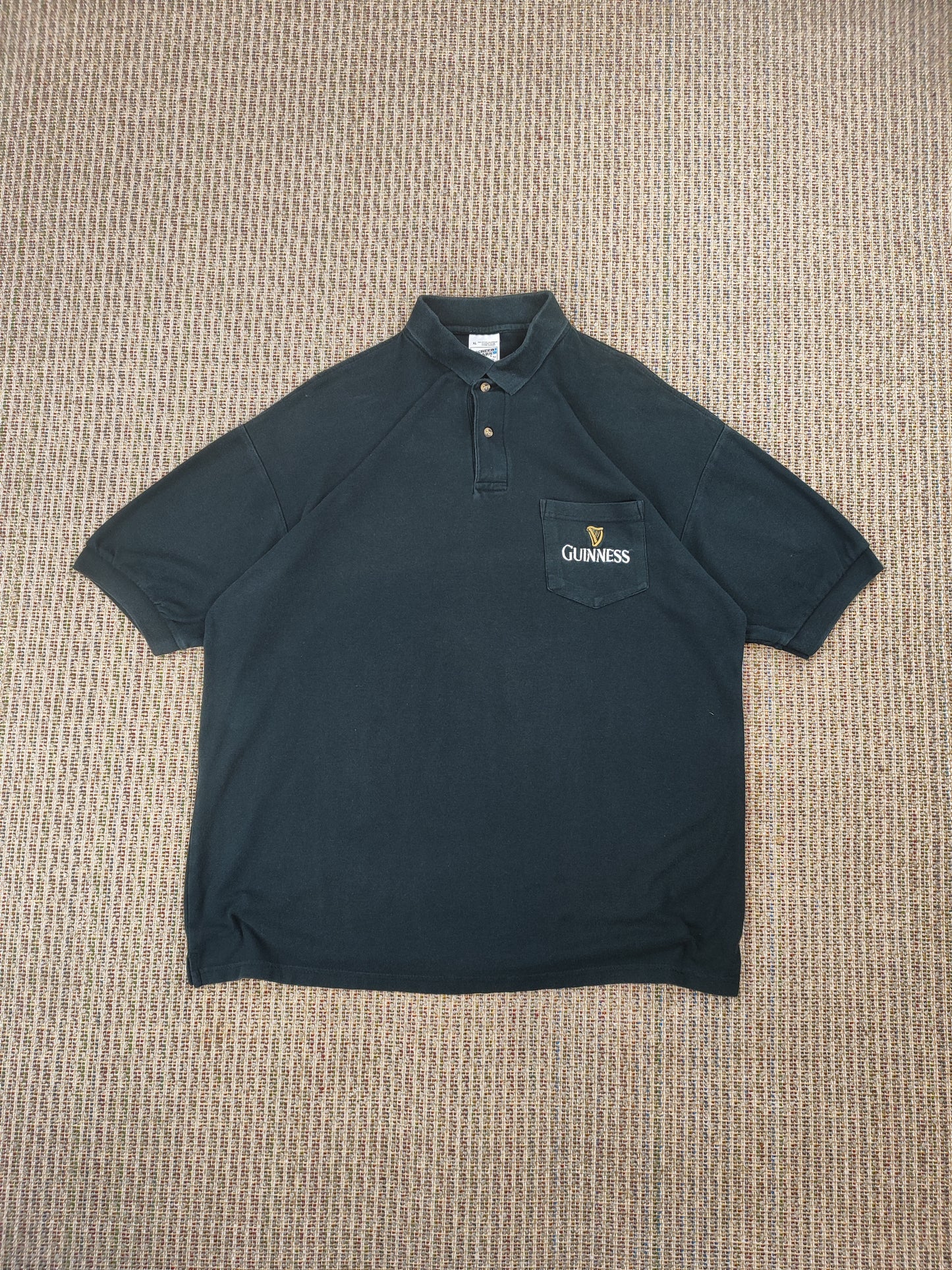 90S GUINNESS POLO SHIRT (XL)