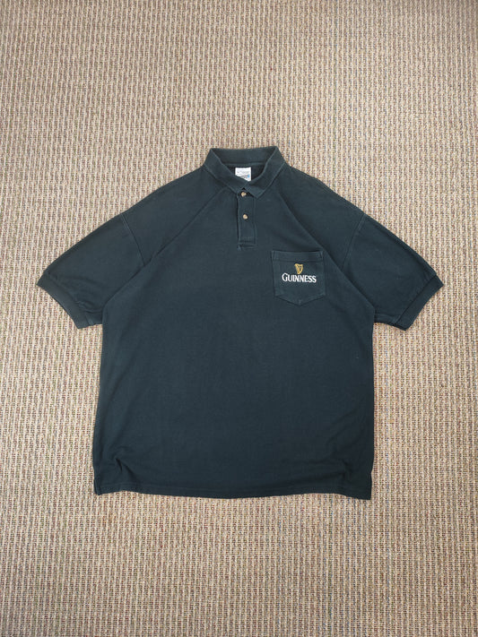90S GUINNESS POLO SHIRT (XL)