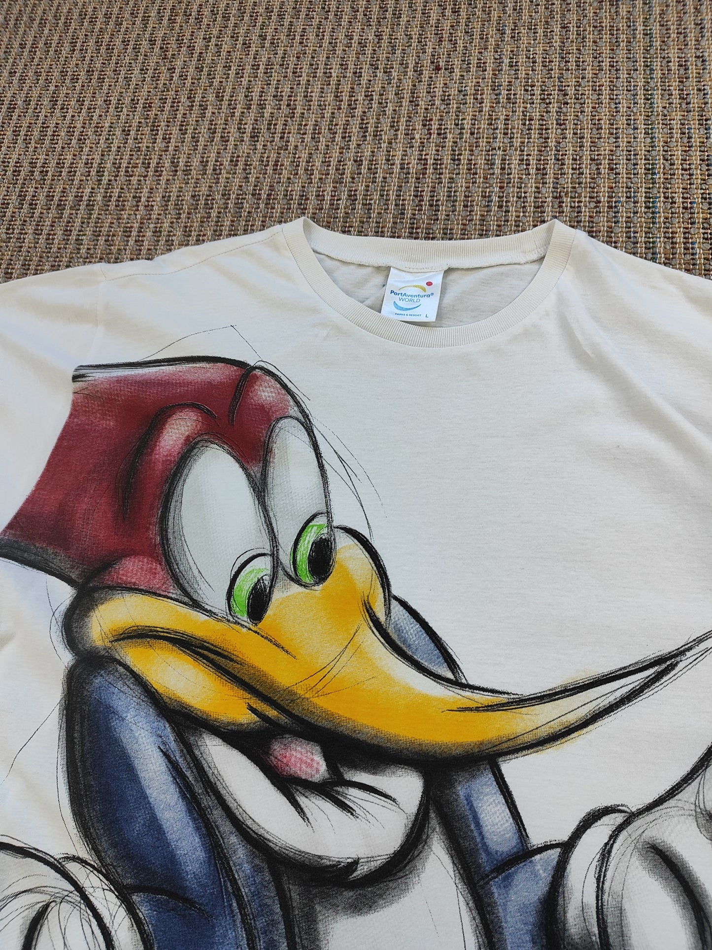 90S BIRD ALL OVER PRINT GRAPHIC T-SHIRT (XL)