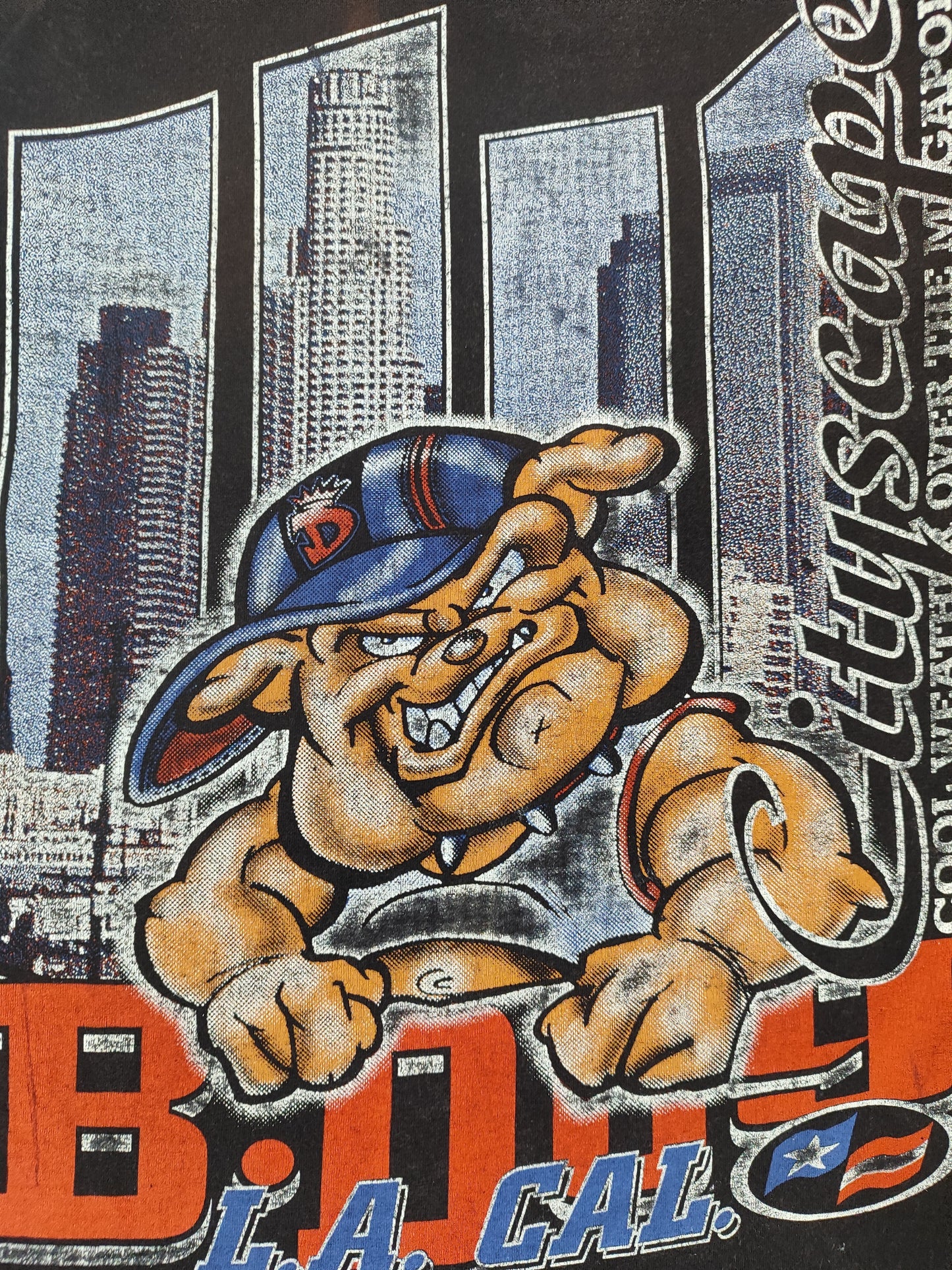 90S AMERICAN BULLDOG GRAPHIC T-SHIRT (L)